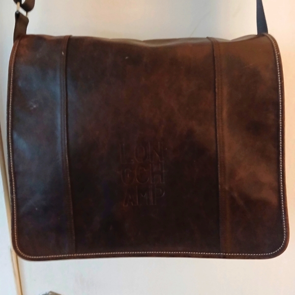 Longchamp Cavalier Messenger Bag, Chocolate Brown - Picture 8 of 13